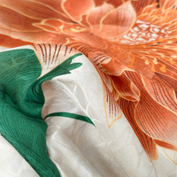 Robes Kaftan pour Femmes, Robes Moomoo pour Femmes avec Foulard Assorti, Robe de Maison Moo Moo Grande Taille à Imprimé Feuillage Entrelacé