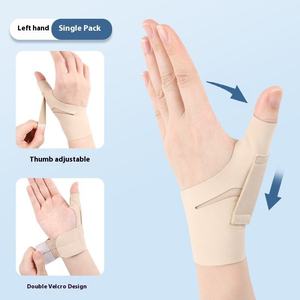 Attelle de <span class=keywords><strong>pouce</strong></span> réglable de qualité supérieure avec sangle de <span class=keywords><strong>poignet</strong></span> en Velcro pour une traction personnalisée, soutien quotidien pour la <span class=keywords><strong>tendinite</strong></span> et l'arthrite - Product Image 1