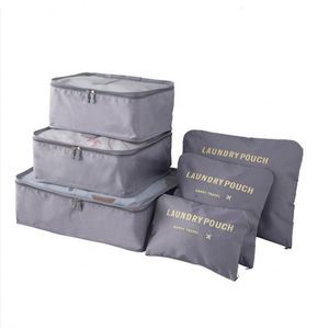 Fashion 6 in 1 Lightweight Travel Luggage Organizer <b>Bags</b> 6 Pcs Packing Cubes Luggage <b>Bag</b> Set - Product Image 1