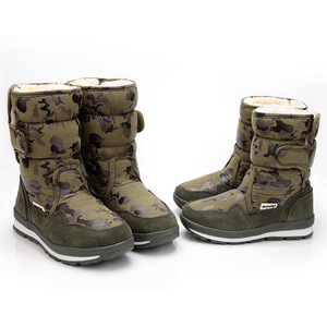 Stivali da Neve Invernali a Metà Polpaccio per Ragazze in Nove Colori, Serie Sitaqi Verde Militare con Tomaia in Peluche Antiscivolo, Prezzo Scontato - Product Image 3