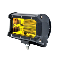 Neuankömmling weiß gelb 72w 12v 24v LED Mini Warn licht leiste sechs quadratisch gelb für den Notfall