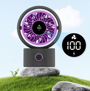 <strong>2026</strong> <strong>New</strong> Mini USB Desk <strong>Fan</strong> Quiet Rechargeable Cooling <strong>Fan</strong> with Digital Display for Office Home - Product Image 1