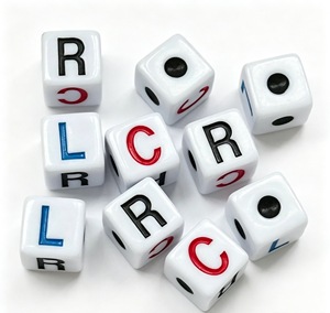 Dadi LRC <span class=keywords><strong>Sinistra</strong></span>-Destra-<span class=keywords><strong>Centro</strong></span> - Dadi a Sei Lati per Giochi da Tavolo e Intrattenimento - Accessorio per Feste, Bar e Giochi <span class=keywords><strong>di</strong></span> Intrattenimento - Product Image 4