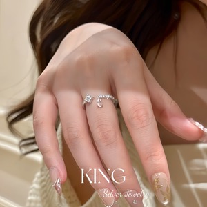 S925 Sterling Silver Water Drop <b>Ring</b> Teardrop Shape Women's Fashion Jewelry Pinky <b>Ring</b> Everyday Wear - Product Image 4