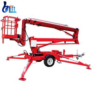 Recolector de Cerezas de 12m, y 20m 16m, plataforma de pluma telescópica hidráulica pequeña remolcable portátil, elevador para hombre - Product Image 3