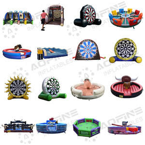 Carrera de obstáculos de bloques de construcción inflable, carrera de obstáculos inflable de ardilla para niños - Product Image 4
