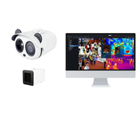 Caméra de vidéosurveillance numérique, appareil qui permet de mesurer la température du corps humain, à caméra Thermique