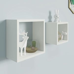 رفوف حائط حديثة 3 مكعبات ، حوامل وأرفف تخزين خشبية عائمة للمطبخ وغرفة المعيشة ، مواد للاستخدام المنزلي - Product Image 2