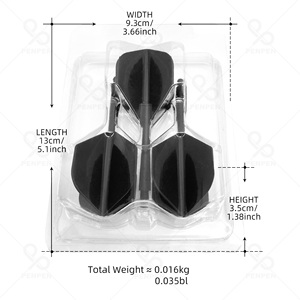Ailes de <span class=keywords><strong>fléchettes</strong></span> professionnelles monobloc en plastique PP 2BA Lite, double face, durables, anti-éjection, faible MOQ, stock rapide - Product Image 4