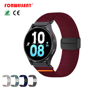 Forwelleny 20MM 22MM universale elastico in Nylon paracadute orologio sportivo cinturino con chiusura magnetica per orologio <span class=keywords><strong>HUAWEI</strong></span> 5/<span class=keywords><strong>GT3</strong></span> GT5 <span class=keywords><strong>Pro</strong></span> - Product Image 1