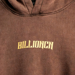 Tissu d'été personnalisé de haute qualité unisexe surdimensionné Baggy Boxy coton éponge lavé à l'acide poids lourd pour sweat à capuche - Product Image 3