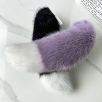 Fourniture de queues de renard synthétiques bidimensionnelles pour cosplay adulte, idéales pour les conventions d'anime et les spectacles sur scène