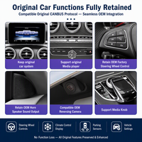 Écran radio multimédia sans fil CarPlay Android Auto pour Mercedes Benz Classe V W447/GLC X253/Classe C W205 S205 NTG5.5