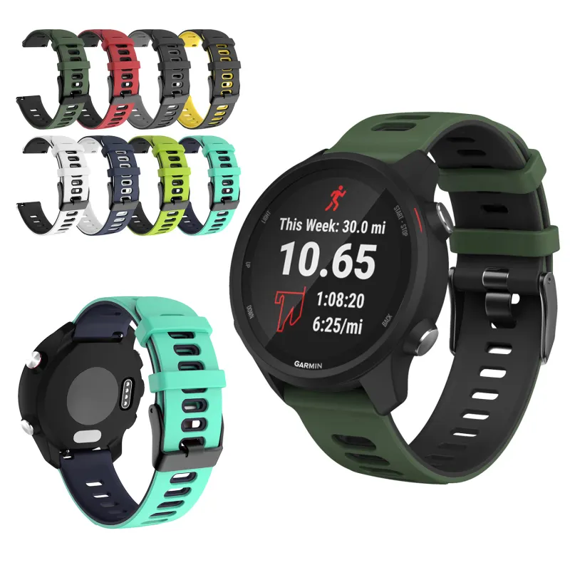 Silicone Wrist Strap For Garmin Vivoactive4s 4 3 Watch Band 18 20 22mm Sport For Vivoactive 3 4 4s Wristband Accessories