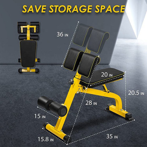 Banc lesté réglable de haute qualité <span class=keywords><strong>chaise</strong></span> hyper <span class=keywords><strong>romaine</strong></span> sportive pour un usage domestique <span class=keywords><strong>musculation</strong></span> inclinable de <span class=keywords><strong>musculation</strong></span> du corps entier - Product Image 4
