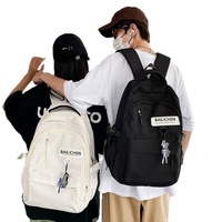 Ransel Sekolah Oxford Minimalis Estetis Tas Buku Laptop Ultralight 16 Inci Tas Buku Laptop Uniseks Tas Travel Daypack untuk Remaja Perguruan Tinggi Pasangan