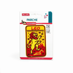 Patch in Tessuto Segno Zodiacale Leone 8x5cm Termoadesivo per Abbigliamento - Product Image 2