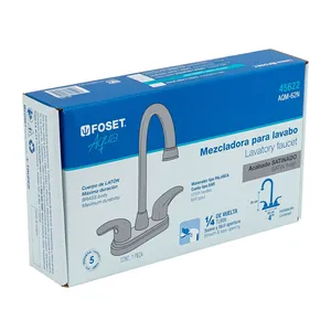 Miscelatore lavabo Master con 24 unità, 4 pollici, finitura satinata, tipo barra, leva, AQUA - Product Image 4
