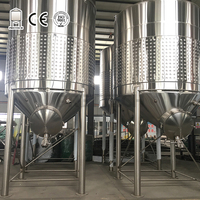 Réservoir de stockage Pretank équipement de brassage de vin chauffage à vapeur maison micro brasserie machine de fabrication de vin fermenteur carré