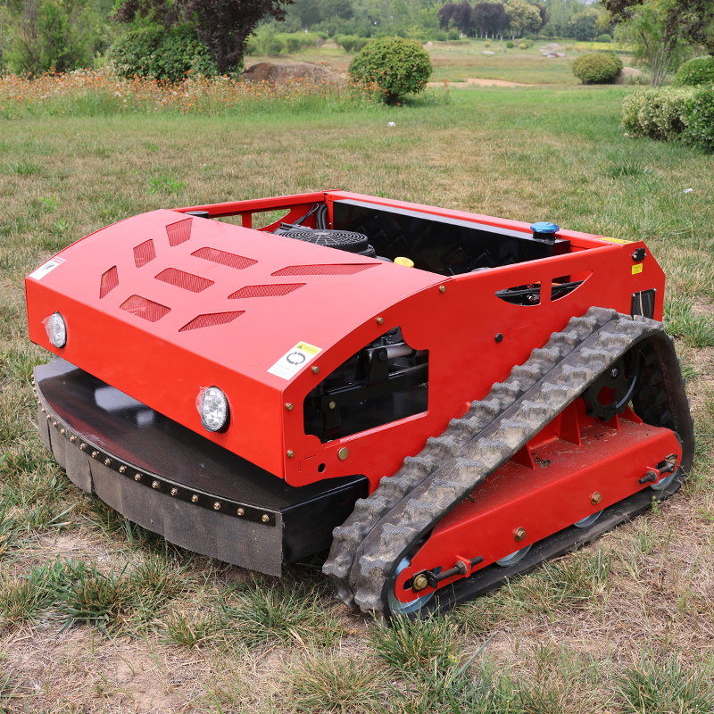 In Stock Fast Delivery 800mm 221cc Small Industrial Robot Crawler Remote Control Lawn Mowers For Hay