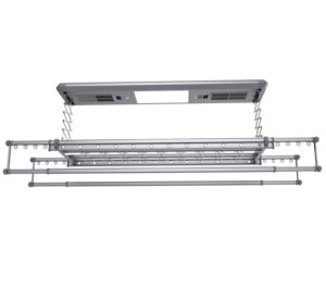 Séchoir à linge <span class=keywords><strong>électrique</strong></span> pliable intelligent avec chauffage et éclairage LED pour salle de bain, buanderie, intérieur et balcon - Product Image 2