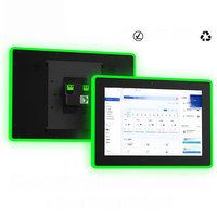 Toplantı Odası Android İnteraktif Dokunmatik Ekran Poe Duvara Monte Ekran Lcd Monitör Ayarlanabilir Led Aydınlatma Çubuğu Konferans Tableti