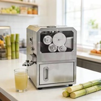 4-rollen roestvrijstalen commerciële elektrische suikerrietpers gepatenteerde sapcentrifuge 220V
