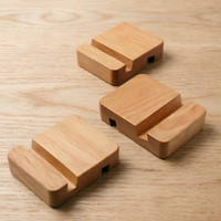 Support de Téléphone Portable en Bois de Hêtre Massif, Vente en Gros Usine, Support de Bureau Exquis pour Décoration de Table à Domicile ou au Bureau