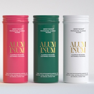 Boîtes en métal aluminium de 100 ml pour café, lait, chewing-gum et stockage alimentaire - Contenant écologique - Product Image 1