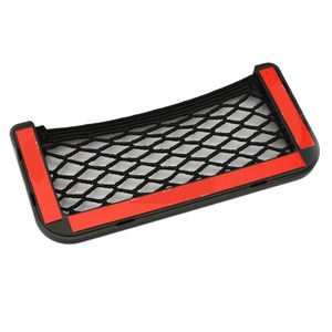 Sac de rangement en filet pour voiture, petite taille, pour téléphone et documents, organisateur d'intérieur de véhicule avec maille élastique et ruban adhésif - Product Image 2