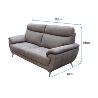 Canapé d'angle moderne de haute qualité à trois places, rectangulaire, en tissu rembourré de mousse, pour salon et mobilier de maison