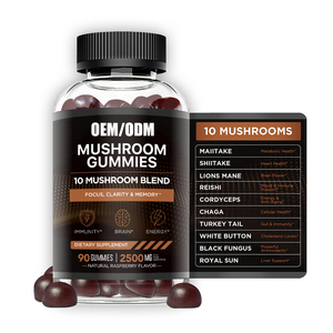 OEM mantar özü Gummies Candies takviyesi Reishi Lions Mane Cordyceps <span class=keywords><strong>Chaga</strong></span> mantar karmaşık Gummies - Product Image 1