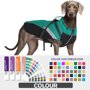 เสื้อกันฝนสำหรับสุนัขฤดูหนาวกันน้ำปรับได้พร้อมสายรัดในตัวแถบสะท้อนแสงสำหรับสุนัขขนาดใหญ่เสื้อกันฝนกลางแจ้ง - Product Image 4