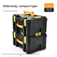 Boîte de rangement empilable robuste compatible avec le système Dewalt TSTAK, organiseur d'outils portable, boîte à outils étanche