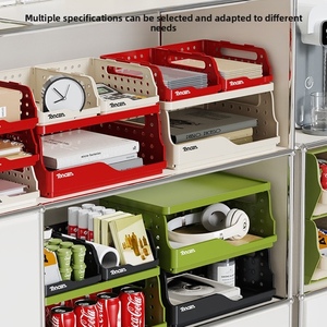 Foldable Desktop <b>Storage</b> Rack, Multi-layer <b>File</b> <b>Storage</b> Rack - Product Image 5