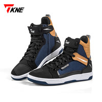 Chaussures de moto TKNE pour hommes, toutes saisons, anti-chute, respirantes, bottes de motard en coton, antidérapantes, décontractées, pour la course hors route