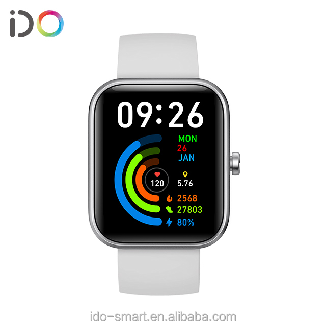 Hot Sale Entry Level Square TFT Smart Watch 1.83inch ATS3085L Chipset Support BT Calling Alexa Voice IP68 Waterproof Fashion