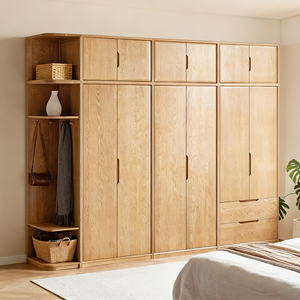 Muebles de Dormitorio Personalizables, Armario Minimalista de Madera Maciza sin Tiradores con Apertura Empotrada, Moderno Guardarropa - Product Image 3