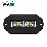 Projecteur de travail LED HSSH 4 pouces 40W ultra-plat à montage encastré, éclairage de scène ultra-large pour camion, SUV, VTT, UTV