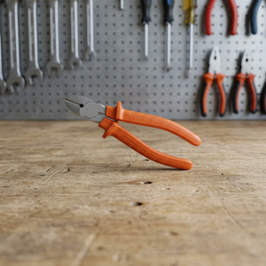 Pince coupante diagonale isolée 1000V, poignée orange, coupe-fil 6'', 7'', 8'', pince coupante latérale industrielle pour électricien - Product Image 3