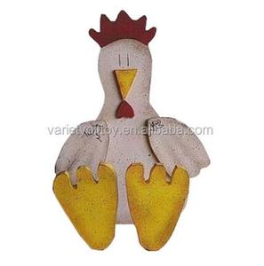 EASTER RUSTIC WOODEN SITTING CHICKEN <strong>ROOSTER</strong> DECORATION <strong>HAPPY</strong> EASTER WOODEN CHICKEN ORNAMENT - Product Image 6