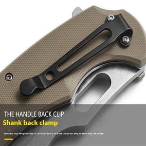 Mẫu có sẵn G10 xử lý túi dao săn tự vệ dao sống sót Chiến Thuật Gấp Dao - Product Image 3