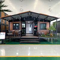 Maison Modulaire Préfabriquée de Luxe Mobile, 2-3 Chambres, Maisonnette Préfabriquée Portable, Conteneur Extensible 20ft 40ft