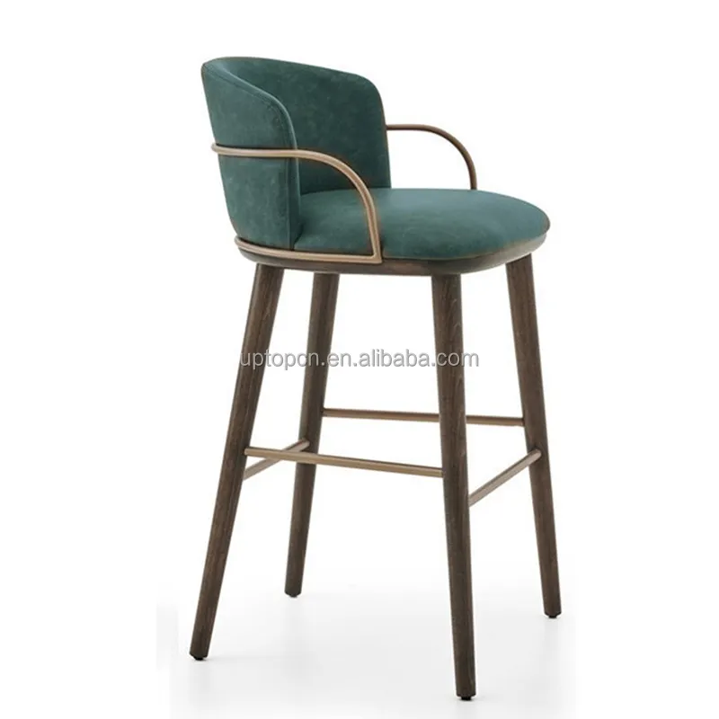 Modern minimalist furniture, comfortable and casual, wooden legs, cheap bar stools and chairs