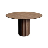 Table à manger minimaliste italienne en bois massif personnalisable, mobilier moderne pour restaurant, fabriqué en Chine, aucun assemblage requis