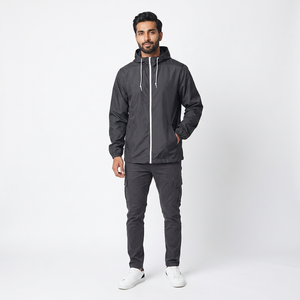 Veste coupe-vent légère de haute qualité pour hommes-Respirante et imperméable avec capuche Activités de plein air Vêtements décontractés - Product Image 1