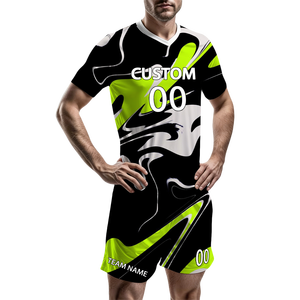 بدلة رياضية لكرة القدم من البوليستر مقاومة للتجاعيد سهلة الغسل - Product Image 2