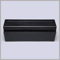 Porte-monnaie gradué 20 fentes en plastique noir personnalisé NGC PCGS supports pièce de monnaie dalle boîte de rangement conteneur collection souvenir