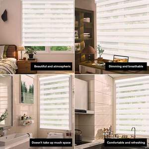 Vente en gros Store zèbre motorisé pour fenêtres Rideaux <span class=keywords><strong>de</strong></span> fenêtre électriques prêts à l'emploi avec installation intégrée - Product Image 3