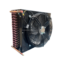 Usine CHENDA Mini tube à ailettes personnalisé séchoir à vapeur de type H échangeur de chaleur condenseurs refroidis par air avec moteur de ventilateur pour chambre froide
